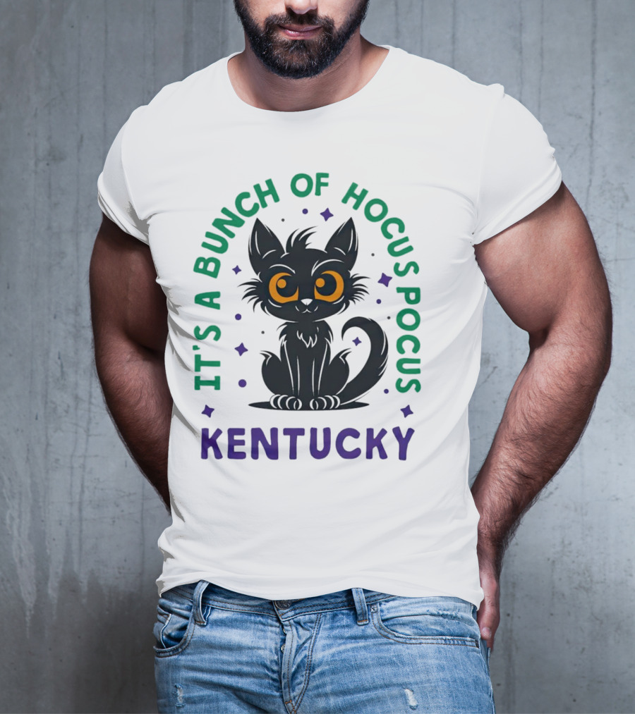 It's A Bunch Of Hocus Pocus Kentucky Black Cat T-Shirt