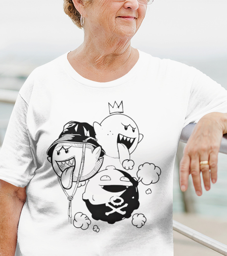 Kain Carter Bomb Squad Ghostly Trio With Crown And Bucket Hat T-Shirt