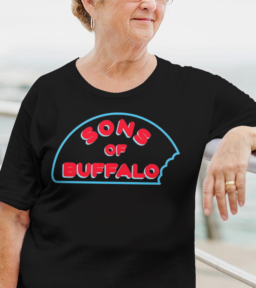 Buffalo Sons Retro Neon Style Bite T-Shirt