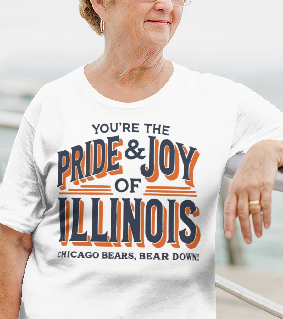 You're The Pride And Joy Of Illinois Chicago Bears Bear Down T-Shirt