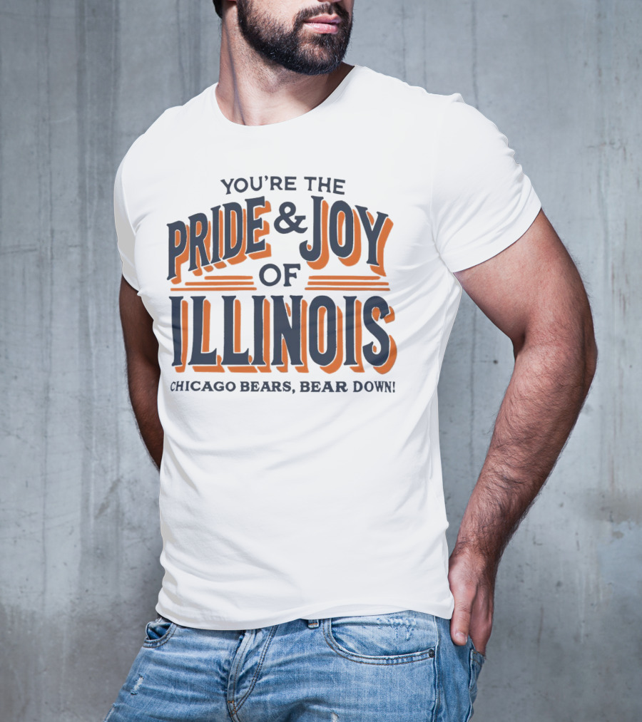 You're The Pride And Joy Of Illinois Chicago Bears Bear Down T-Shirt