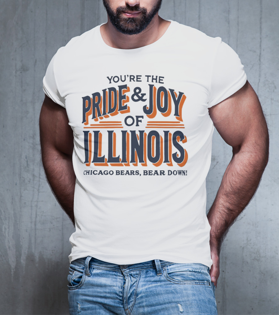You're The Pride And Joy Of Illinois Chicago Bears Bear Down T-Shirt