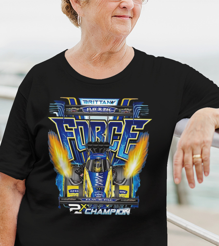 Brittany Force Flav-R-Pac FORCE 2X Top Fuel Champion T-Shirt
