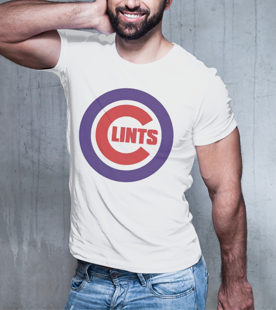 Clints Big C Chicago Cubs Logo Parody Purple Circle T-Shirt