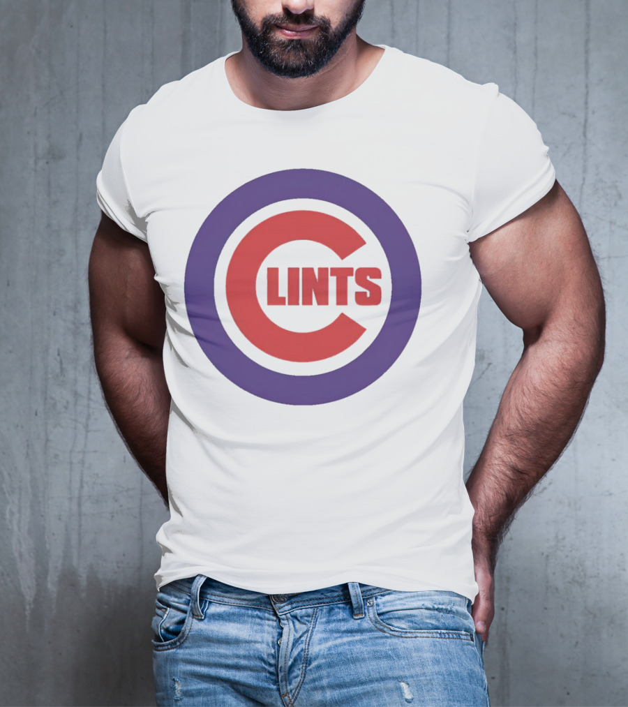 Clints Big C Chicago Cubs Logo Parody Purple Circle T-Shirt