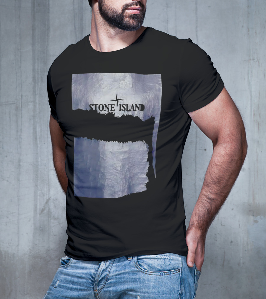 Stone Island Vintage Weathered Iceberg Texture T-Shirt