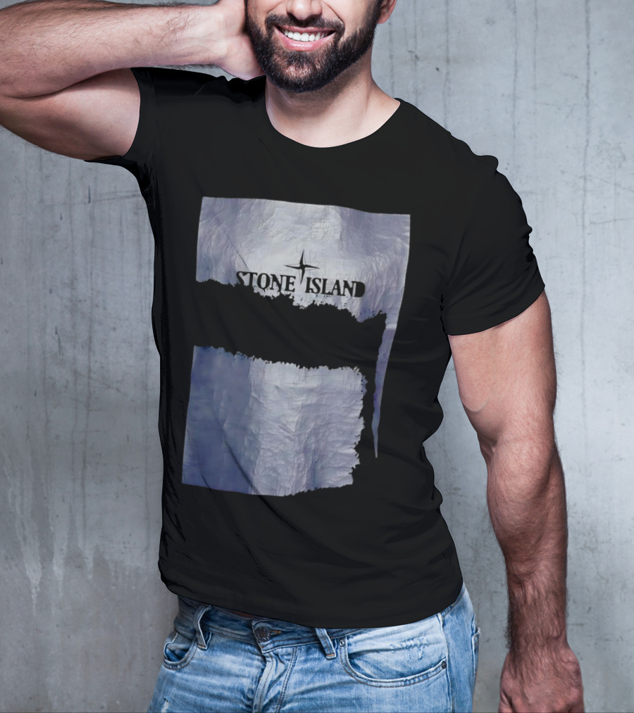 Stone Island Vintage Weathered Iceberg Texture T-Shirt