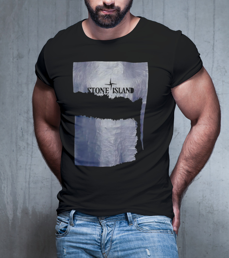 Stone Island Vintage Weathered Iceberg Texture T-Shirt