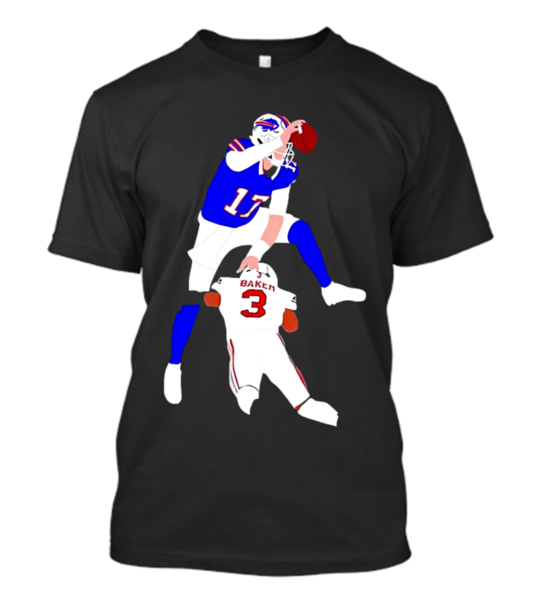 The Most Overrated QB Josh Allen Over Baker 3 Football Play T-Shirt