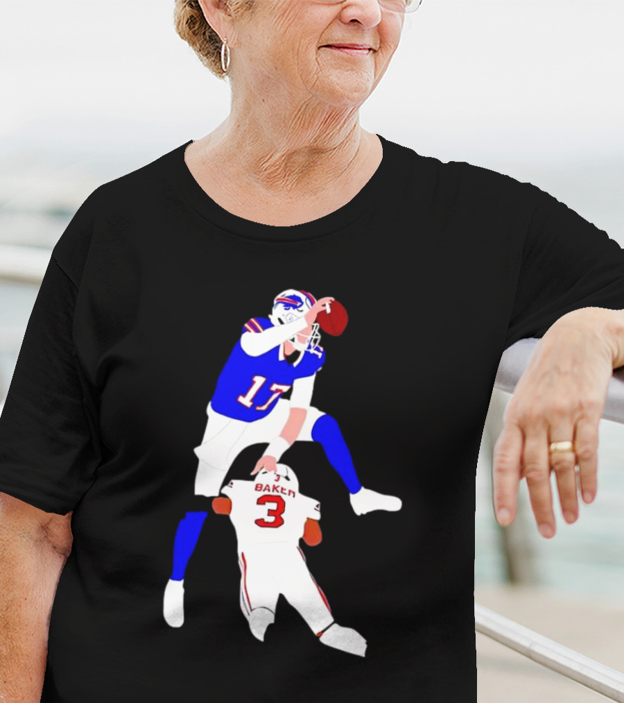 The Most Overrated QB Josh Allen Over Baker 3 Football Play T-Shirt