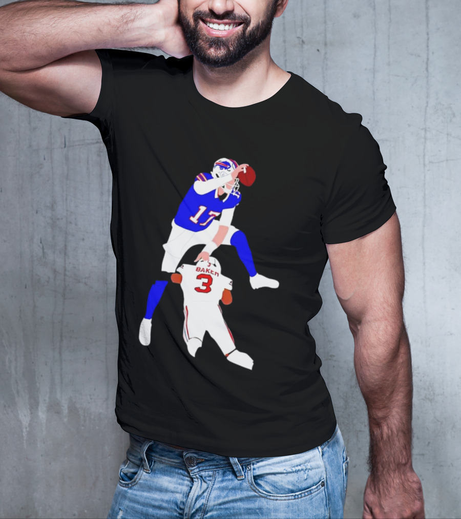 The Most Overrated QB Josh Allen Over Baker 3 Football Play T-Shirt