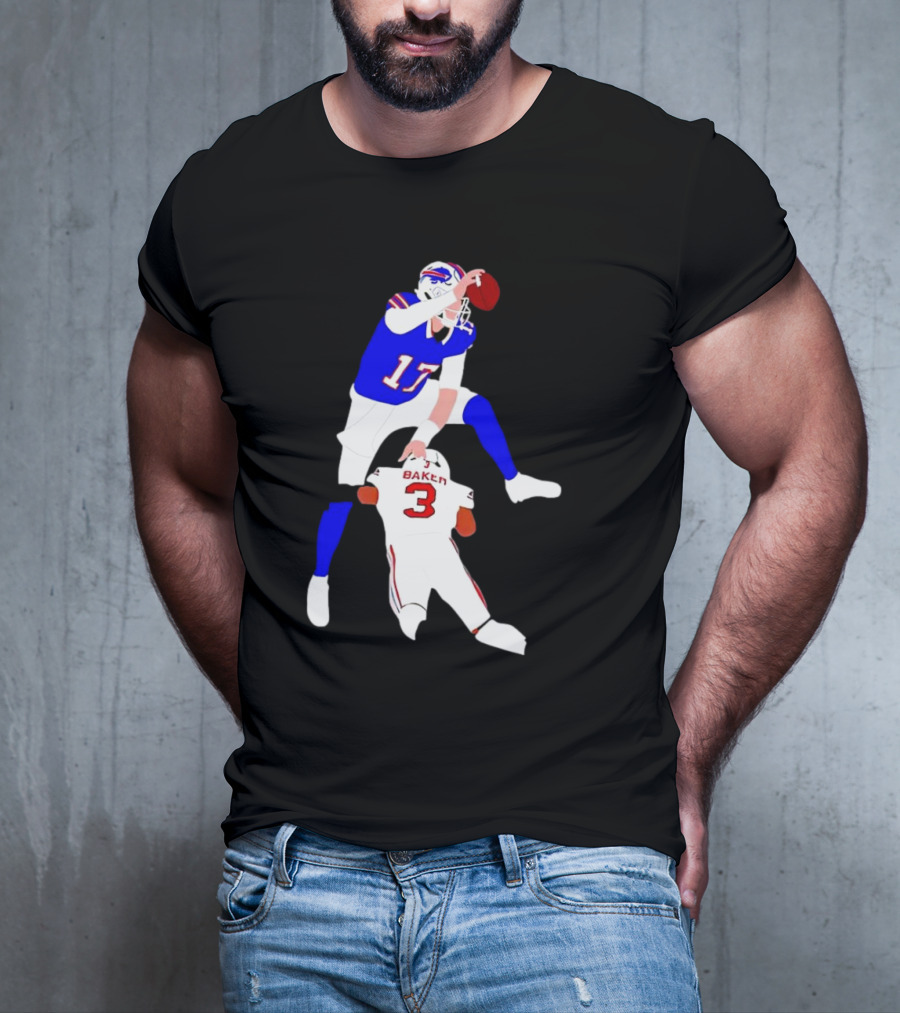 The Most Overrated QB Josh Allen Over Baker 3 Football Play T-Shirt