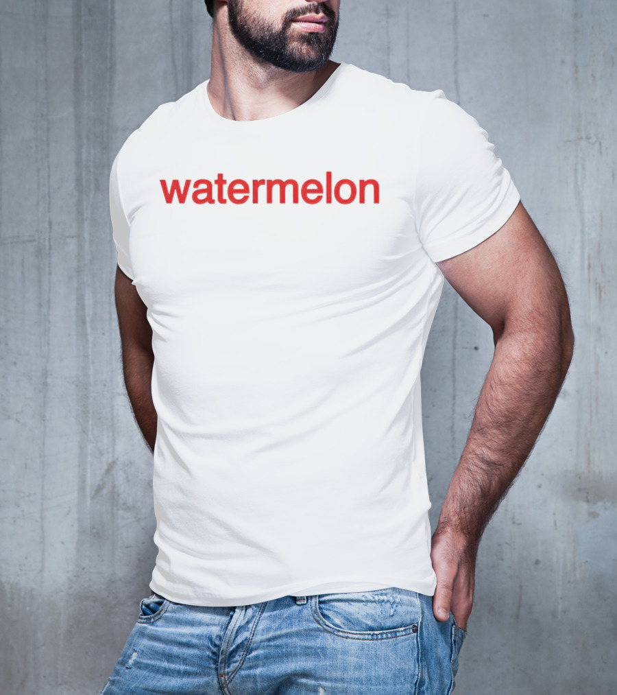 Calum Hood Watermelon Text Red T-Shirt