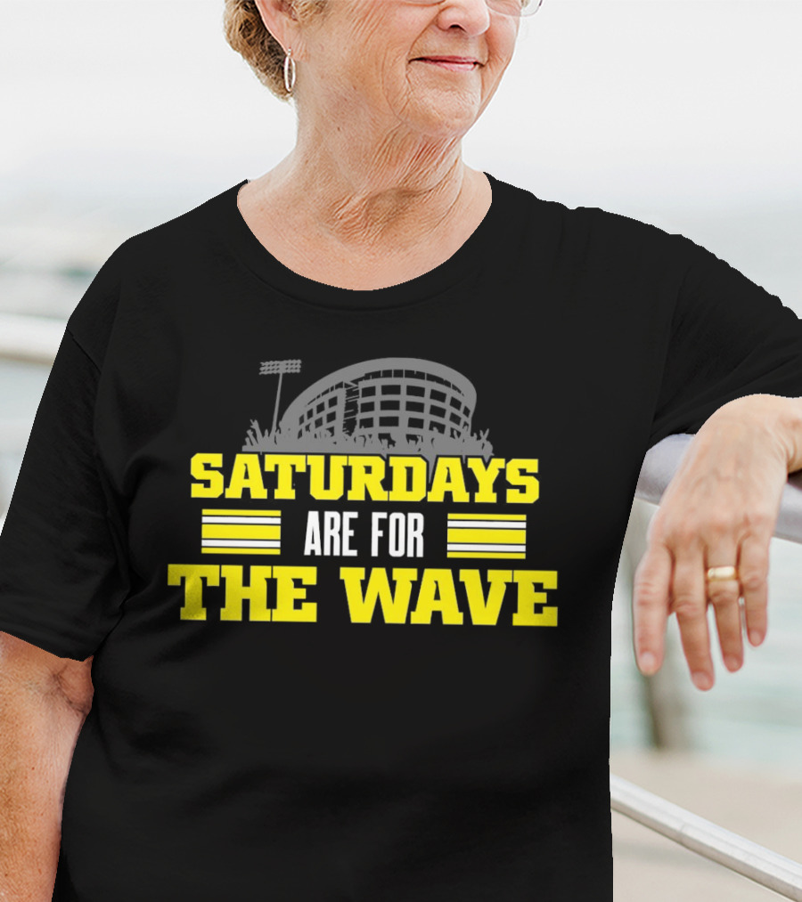 Saturdays Are For The Wave Iowa Hawkeyes T-Shirt