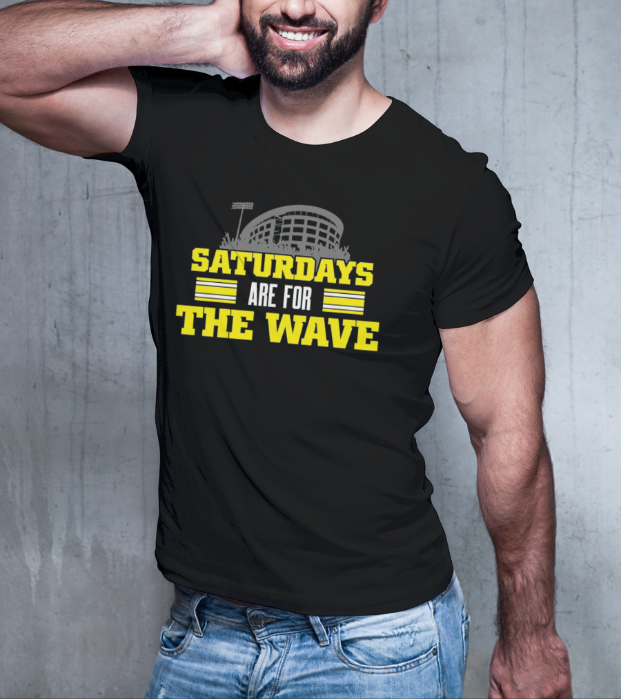 Saturdays Are For The Wave Iowa Hawkeyes T-Shirt