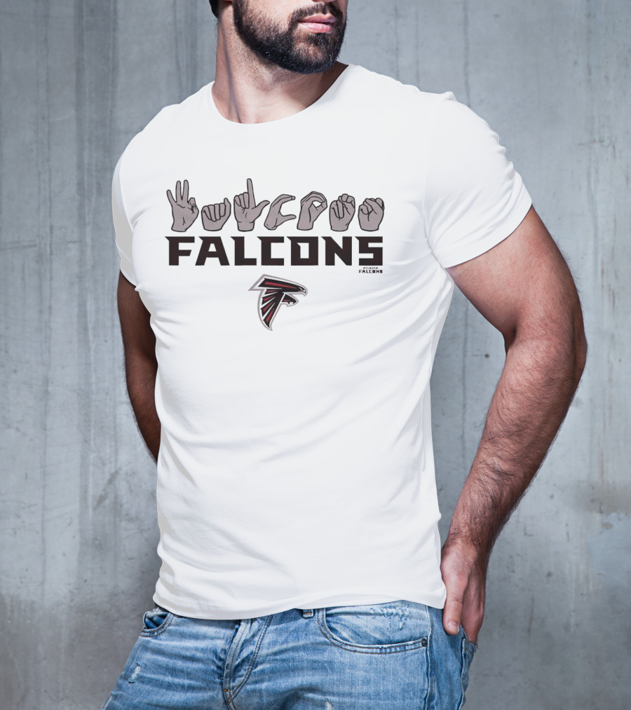 Love Sign Falcons ASL Atlanta Falcons T-Shirt