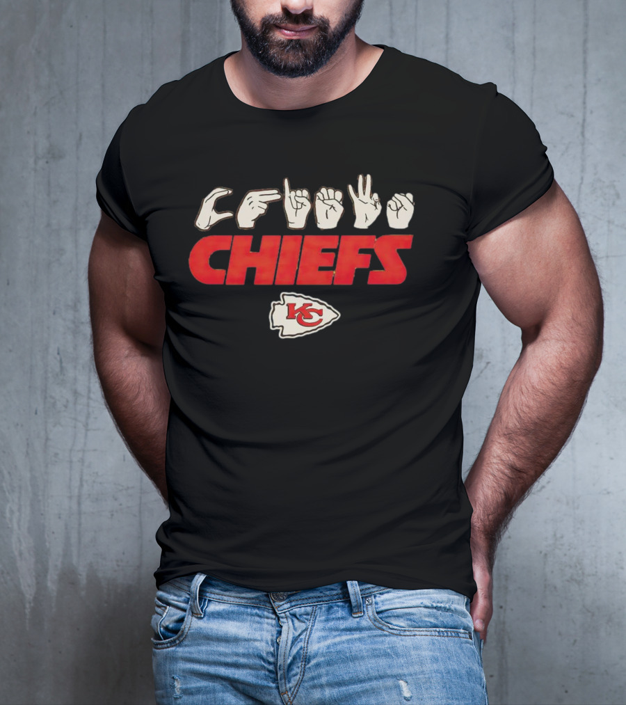 Love Sign ASL Kansas City Chiefs Hands KC T-Shirt