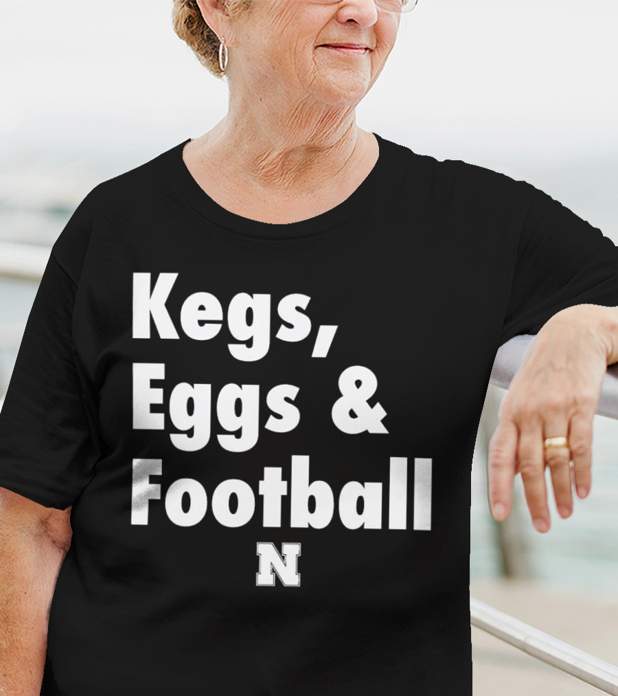 Nebraska Huskers Kegs Eggs And Football N T-Shirt