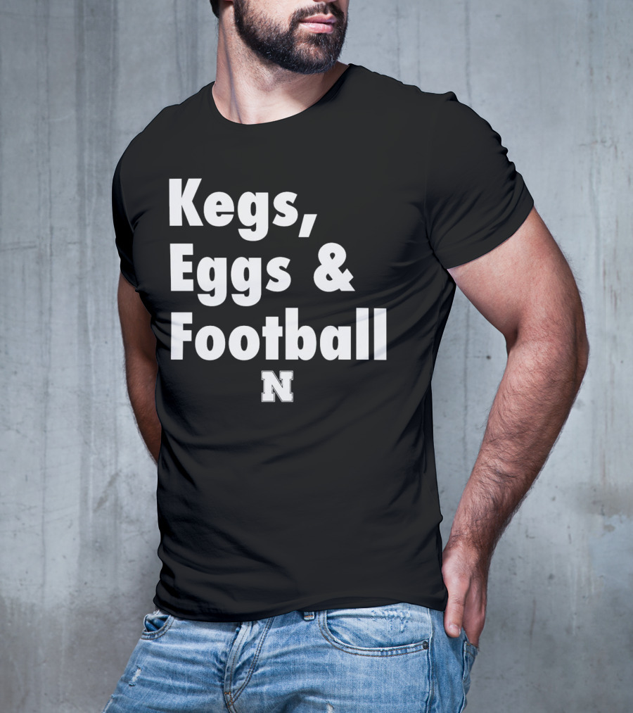 Nebraska Huskers Kegs Eggs And Football N T-Shirt