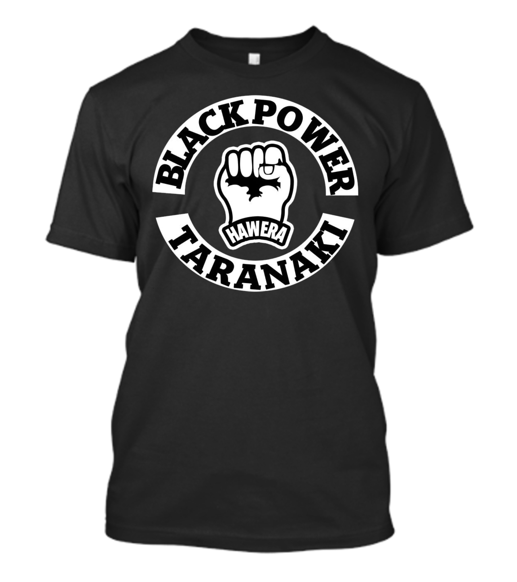 Black Power Hawera Taranaki Fist T-Shirt