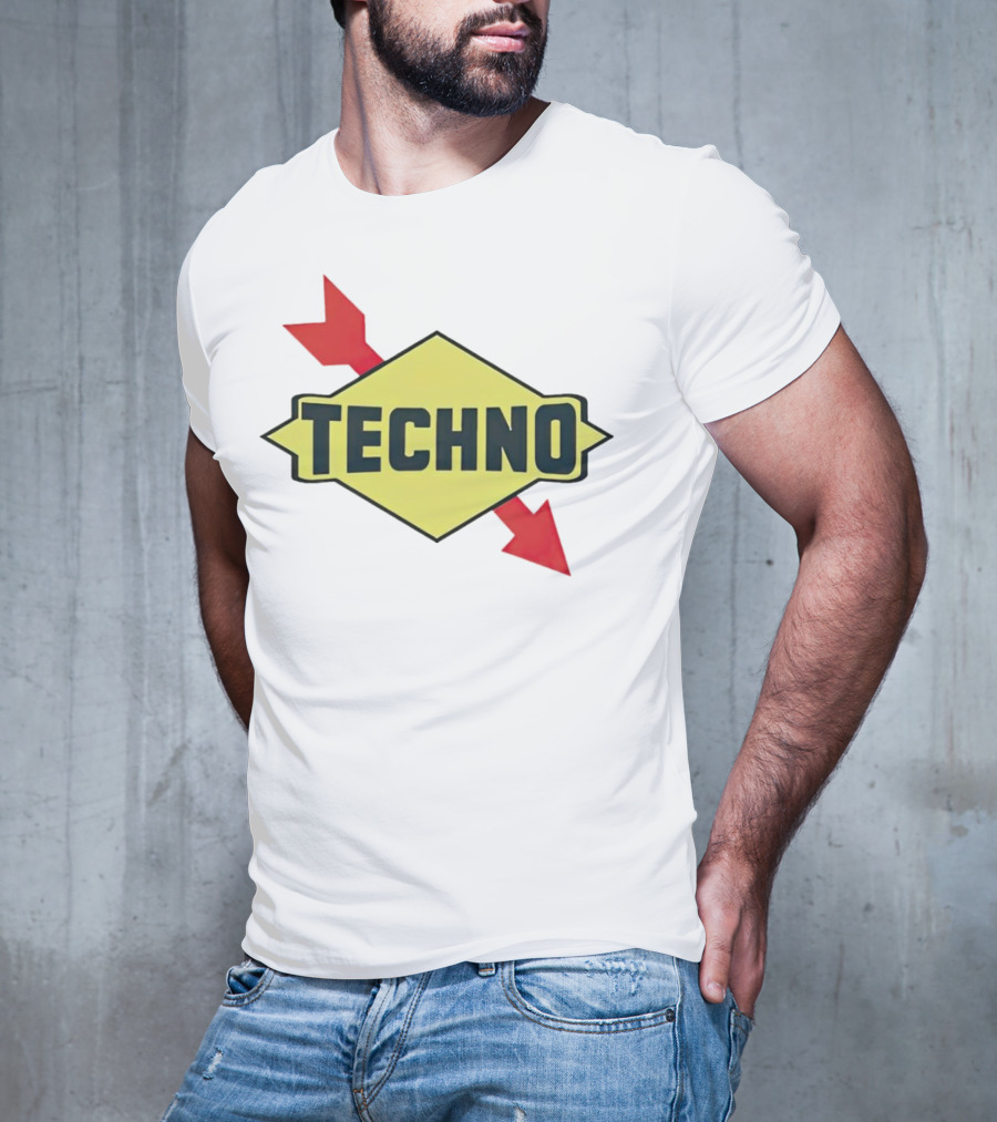 Techno Yellow Diamond Red Arrows T-Shirt