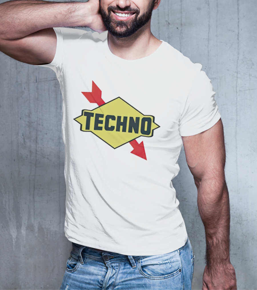 Techno Yellow Diamond Red Arrows T-Shirt