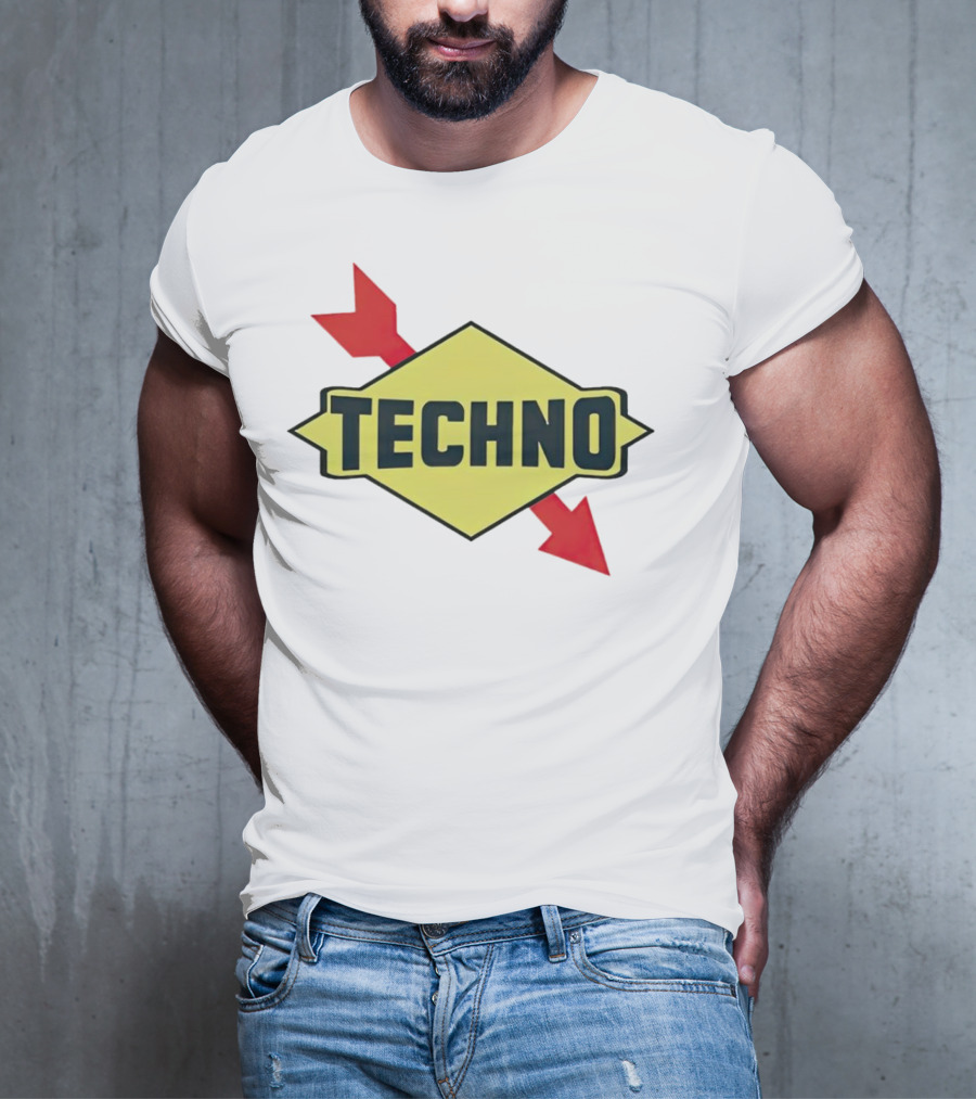 Techno Yellow Diamond Red Arrows T-Shirt