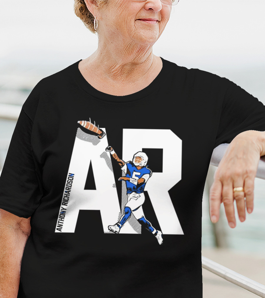 Anthony Richardson AR 5 Rocket Arm Football T-Shirt