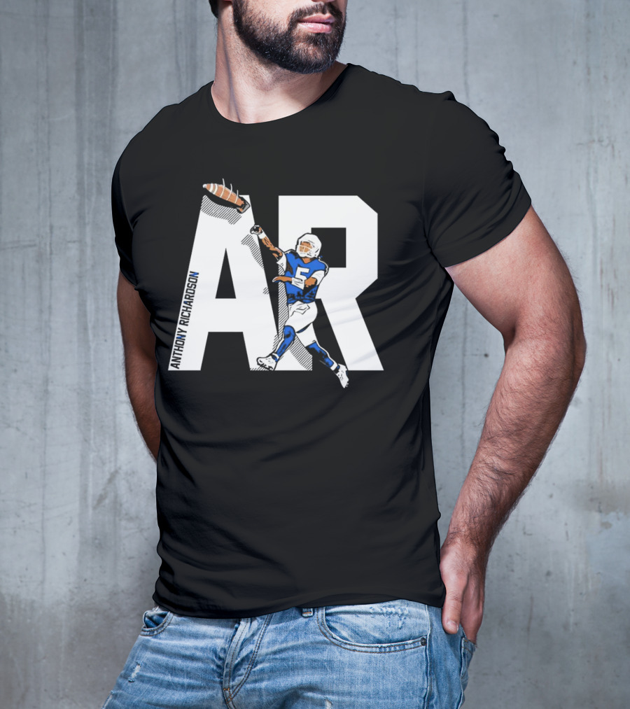 Anthony Richardson AR 5 Rocket Arm Football T-Shirt