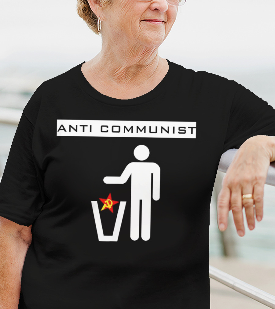 Anti Communist Throwing Away Soviet Hammer And Sickle T-Shirt