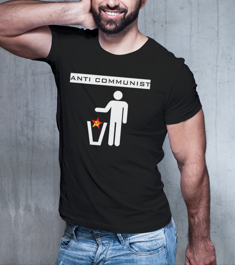 Anti Communist Throwing Away Soviet Hammer And Sickle T-Shirt
