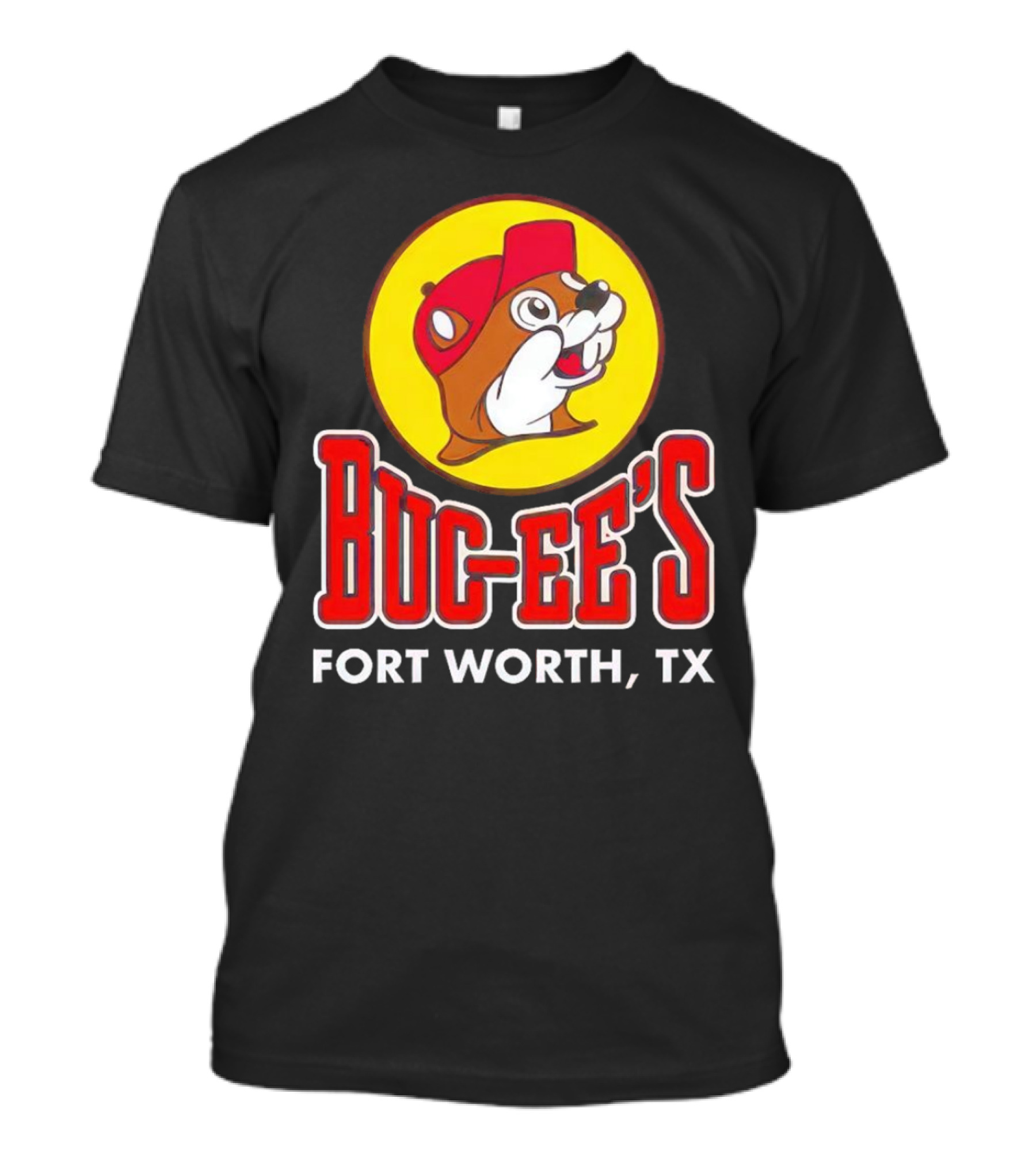 Buc-Ee's Fort Worth TX Logo With Beaming Beaver T-Shirt