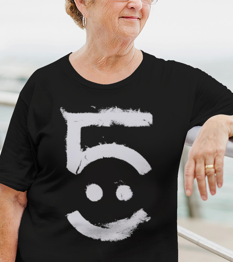 Awolnation Five Smiley Face Brushstroke T-Shirt