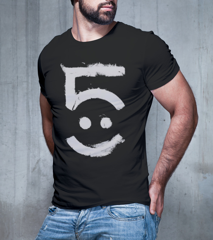 Awolnation Five Smiley Face Brushstroke T-Shirt