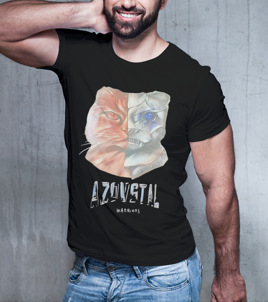 Azovstal Warriors Cat Dual Face Fusion T-Shirt