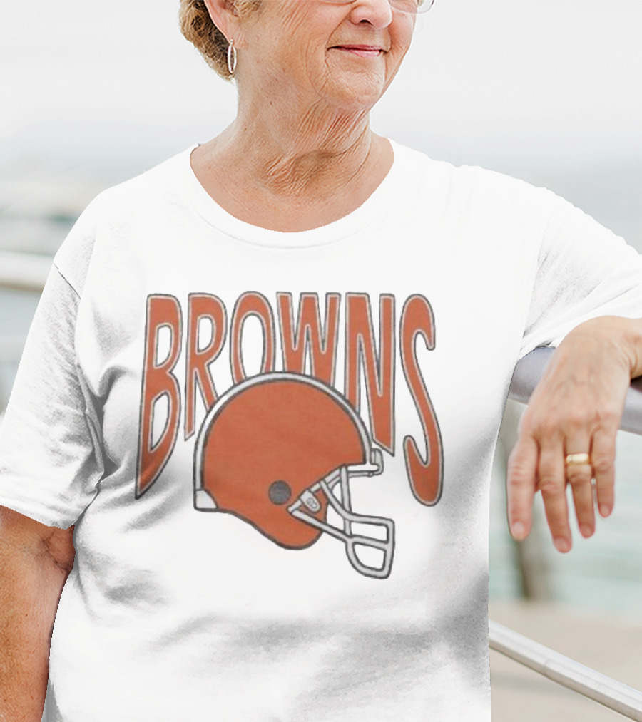 Browns 90s Helmet Cleveland Browns T-Shirt