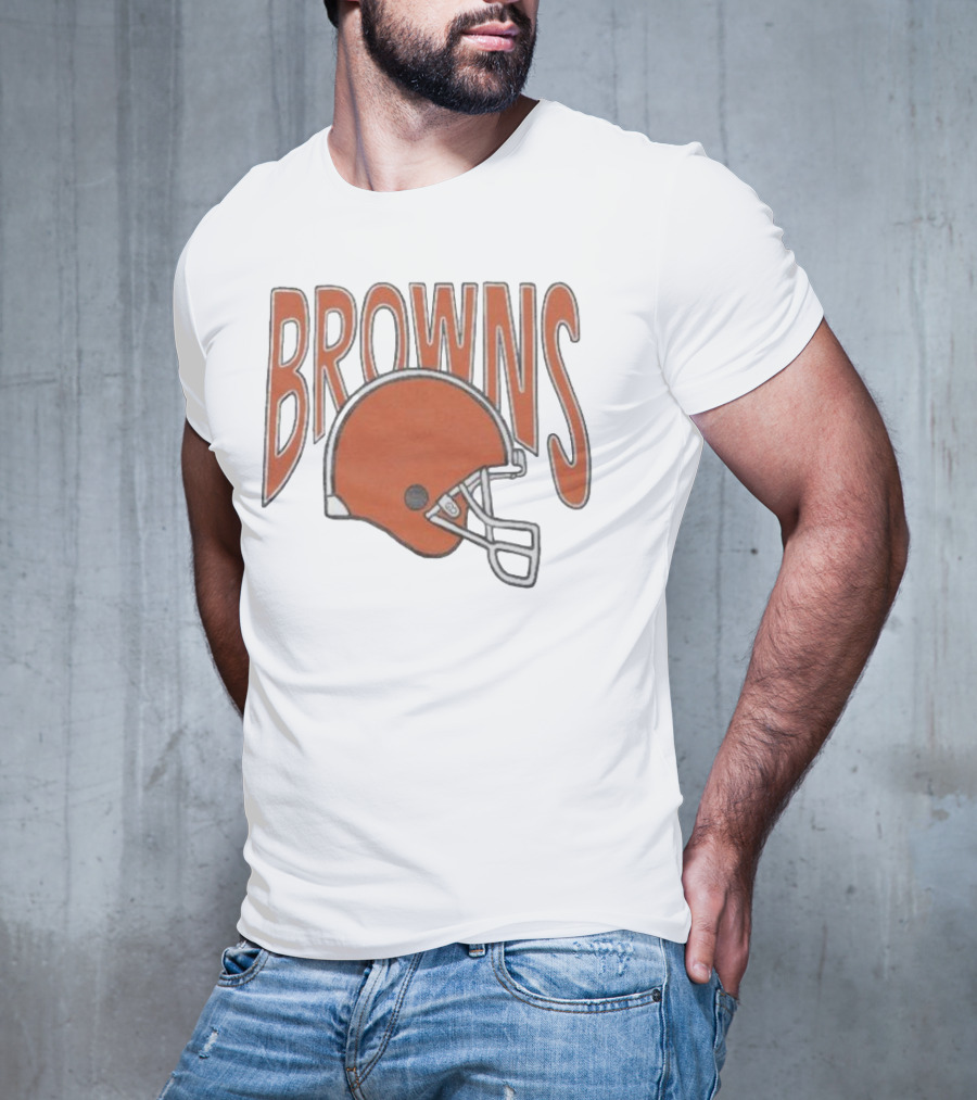 Browns 90s Helmet Cleveland Browns T-Shirt