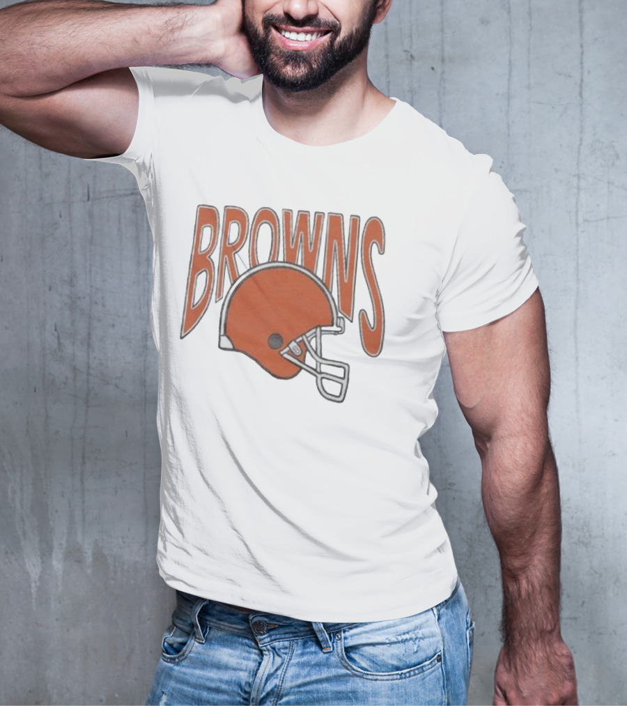 Browns 90s Helmet Cleveland Browns T-Shirt