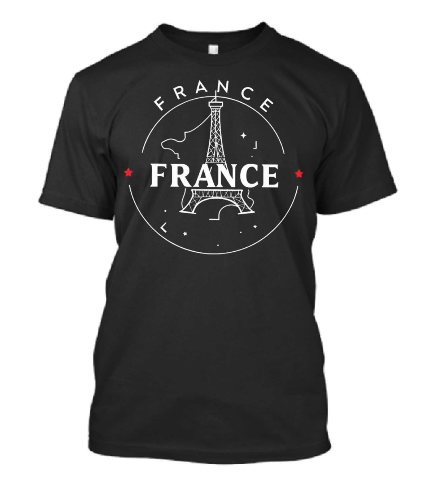 FRANCE Eiffel Tower Circle T-Shirt