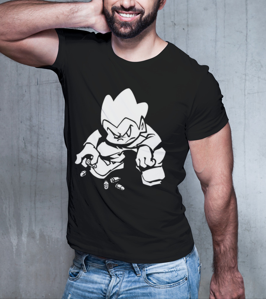 Friday Night Funkin’ Lowkey Pico Bullets Grim Expression T-Shirt