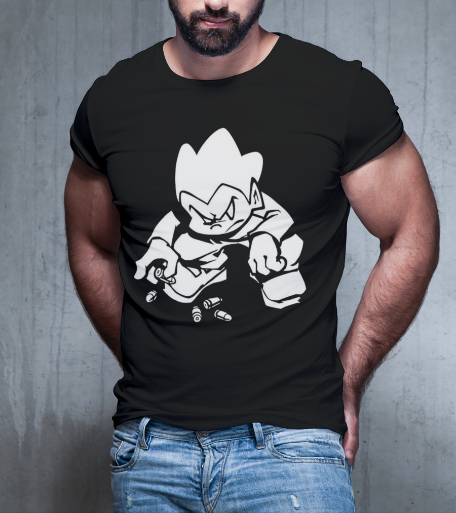 Friday Night Funkin’ Lowkey Pico Bullets Grim Expression T-Shirt