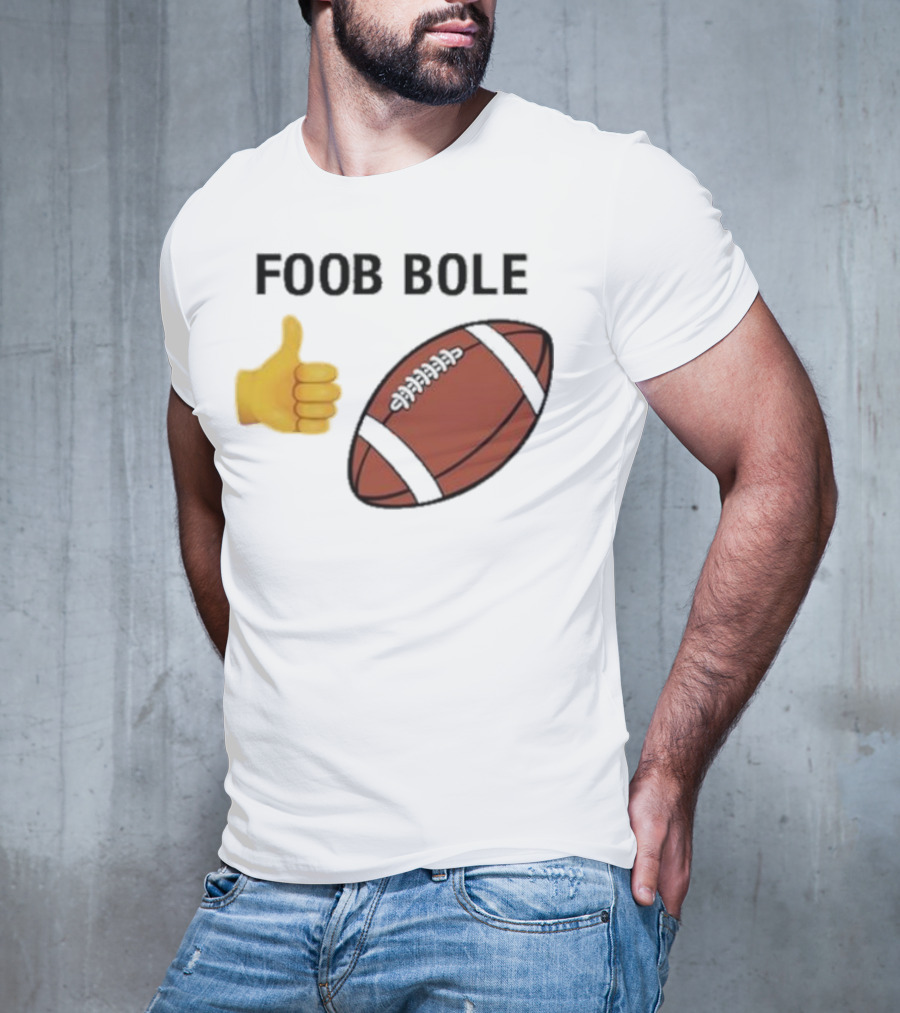 Foob Bole Football Thumb Up Emoji Brown Ball T-Shirt