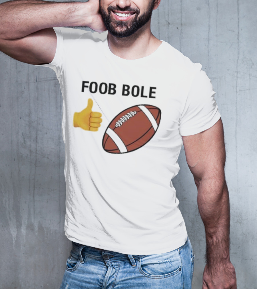 Foob Bole Football Thumb Up Emoji Brown Ball T-Shirt
