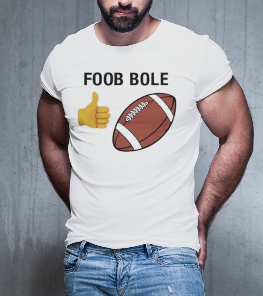 Foob Bole Football Thumb Up Emoji Brown Ball T-Shirt
