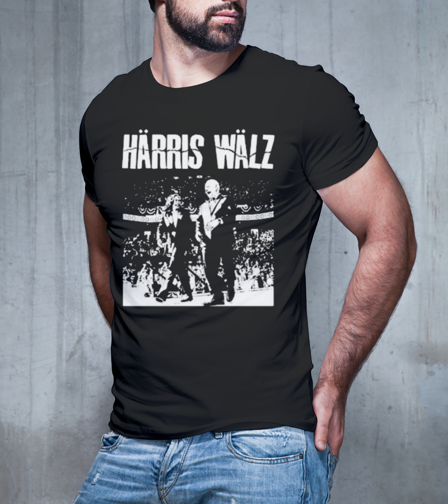 Härris Wälz Black And White Concert Scene T-Shirt