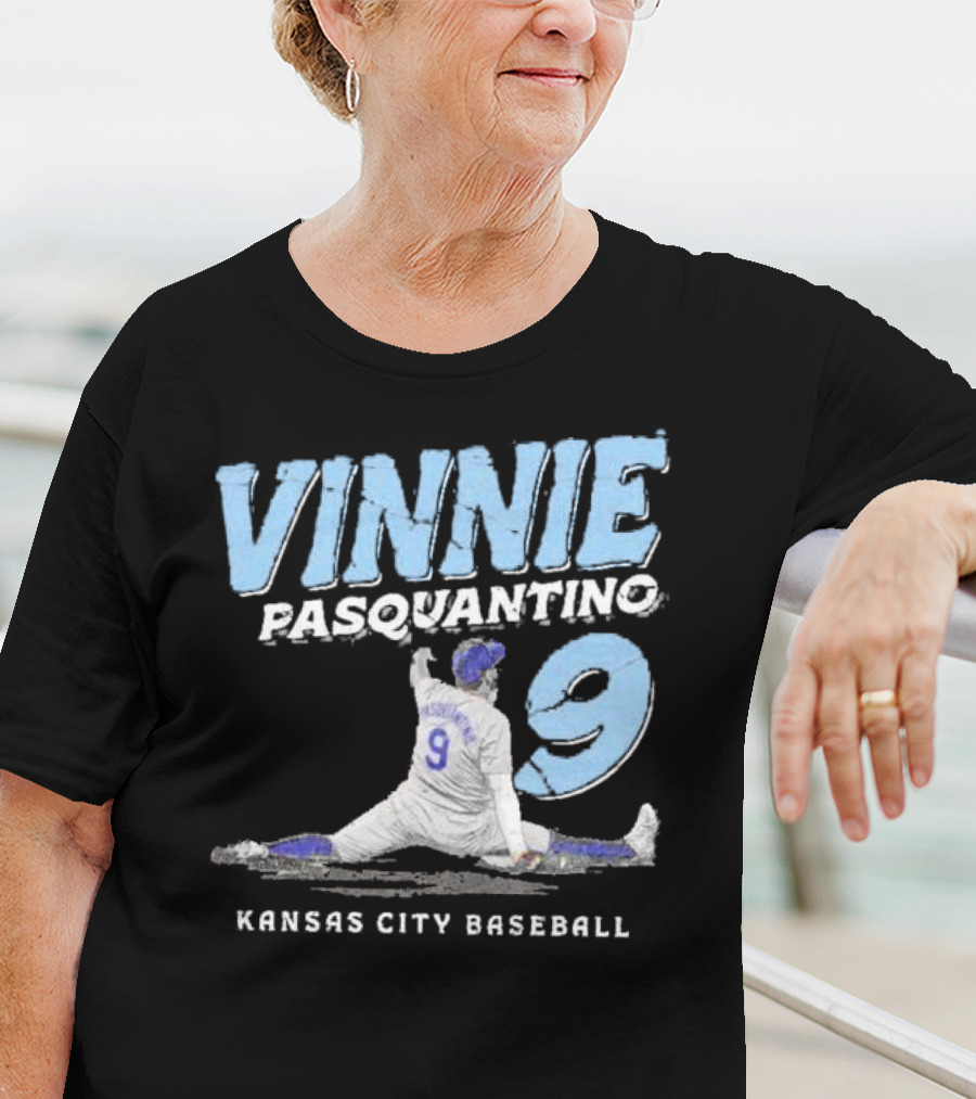 VINNIE PASQUANTINO 9 KANSAS CITY BASEBALL T-Shirt