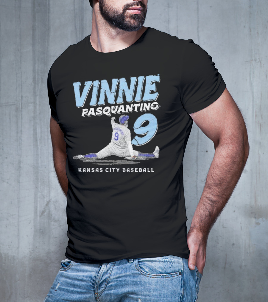 VINNIE PASQUANTINO 9 KANSAS CITY BASEBALL T-Shirt