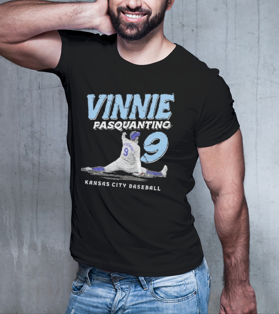 VINNIE PASQUANTINO 9 KANSAS CITY BASEBALL T-Shirt