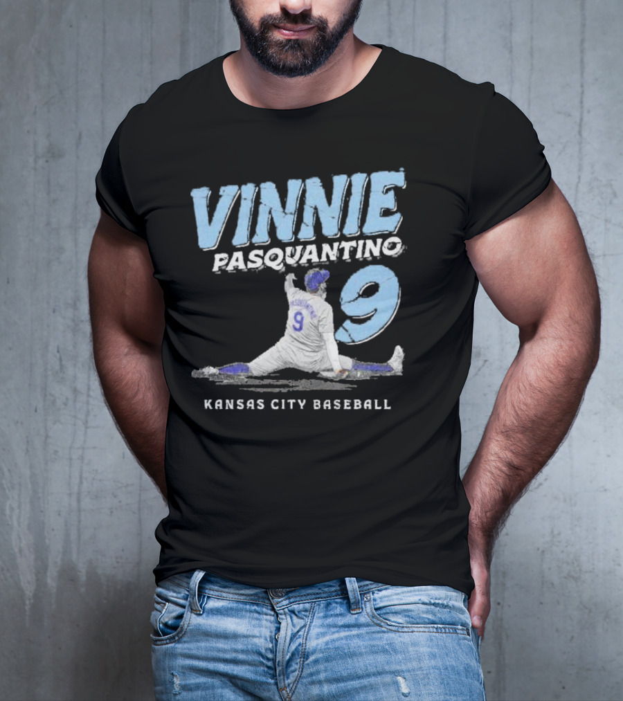 VINNIE PASQUANTINO 9 KANSAS CITY BASEBALL T-Shirt