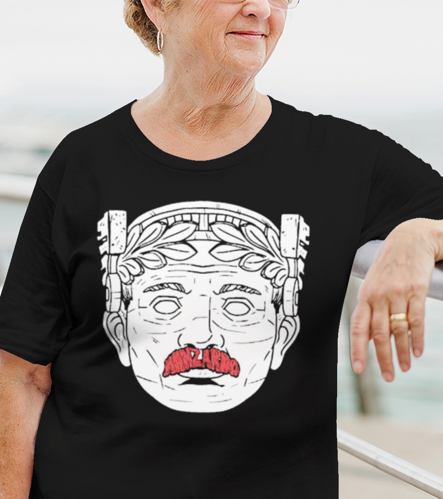 Guardian Maxilarino Mustache Roman Bust T-Shirt